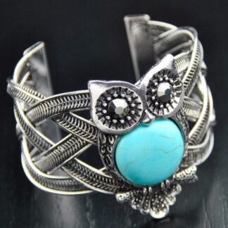 Rune Master Owl Cuff Bracelet